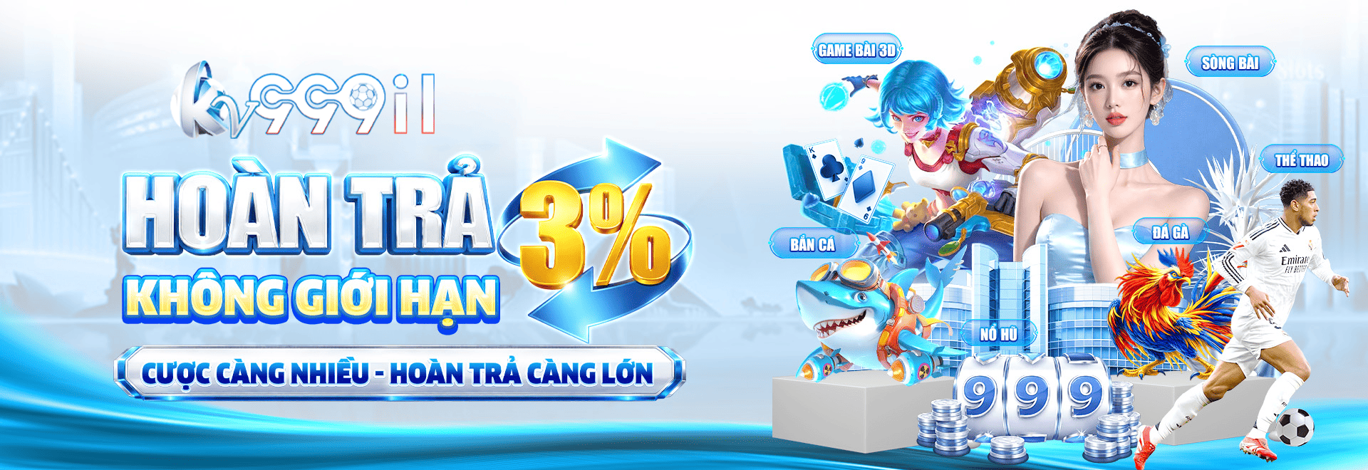 hoàn trả 3% không giới hạn